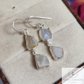 Raw Rainbow moonstone Designer Earrings, Flashy moonstone drop earrings, 925 Silver Gemstone Dainty Jewelry, June Birthstone Fashion Jewelry
